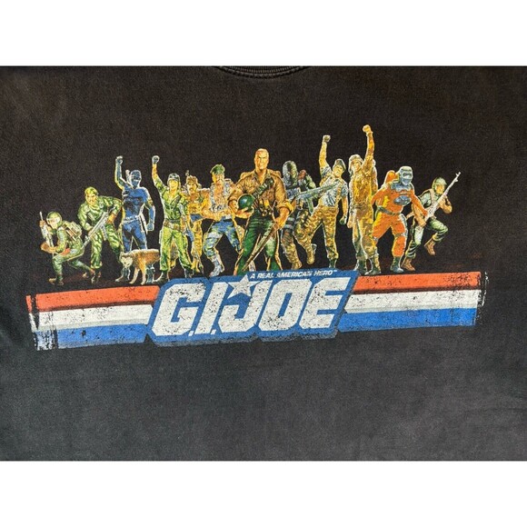 Vtg 2000s Y2K GI JOE Officially Licensed Graphic Tee Shirt Black Unisex Sz XL - Picture 3 of 12